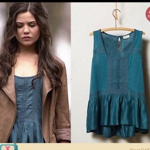 Anthropologie Meadow Rue XS tank top teal